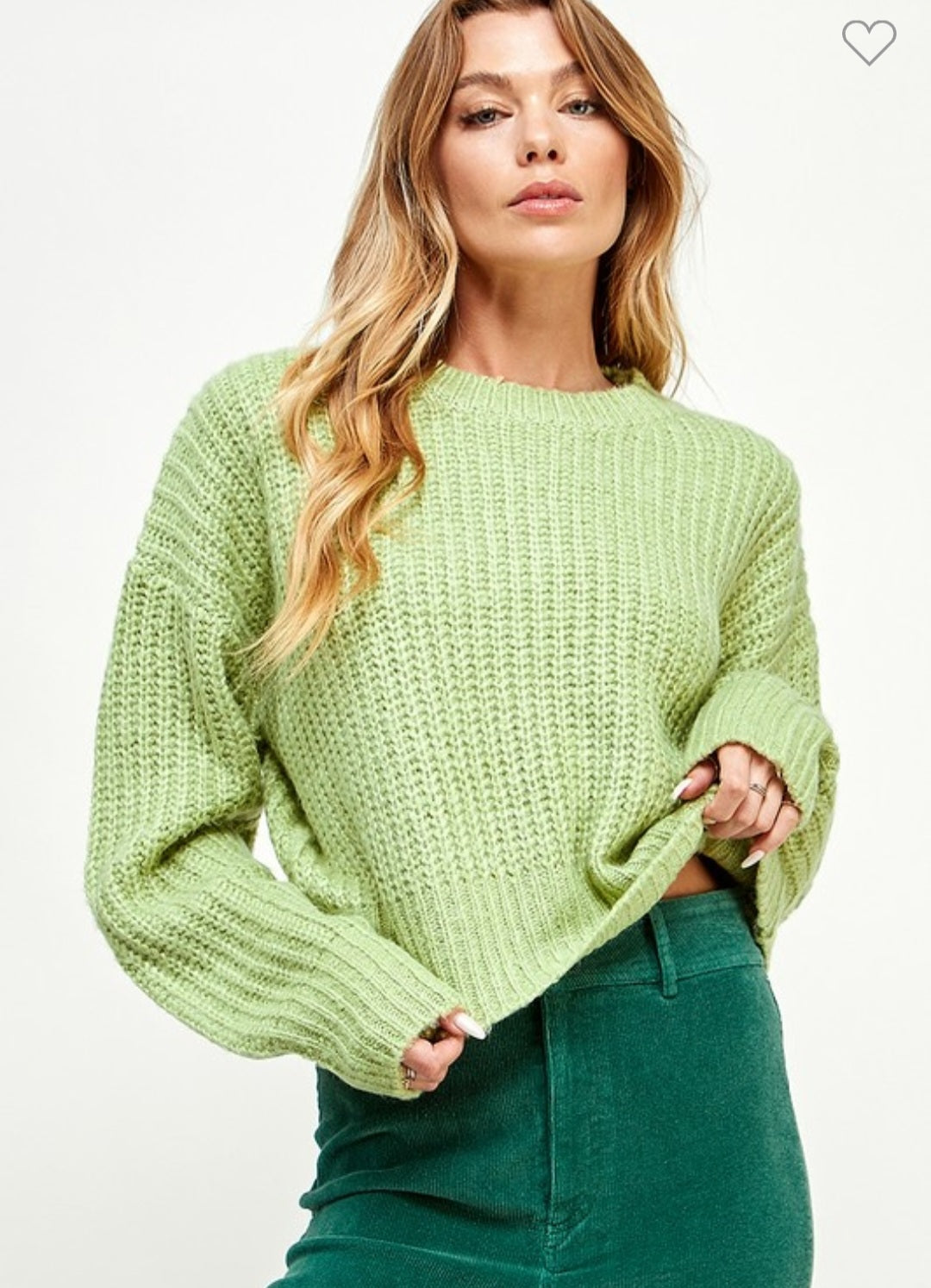 Soft Ribbed Drop Shoulder Sweater