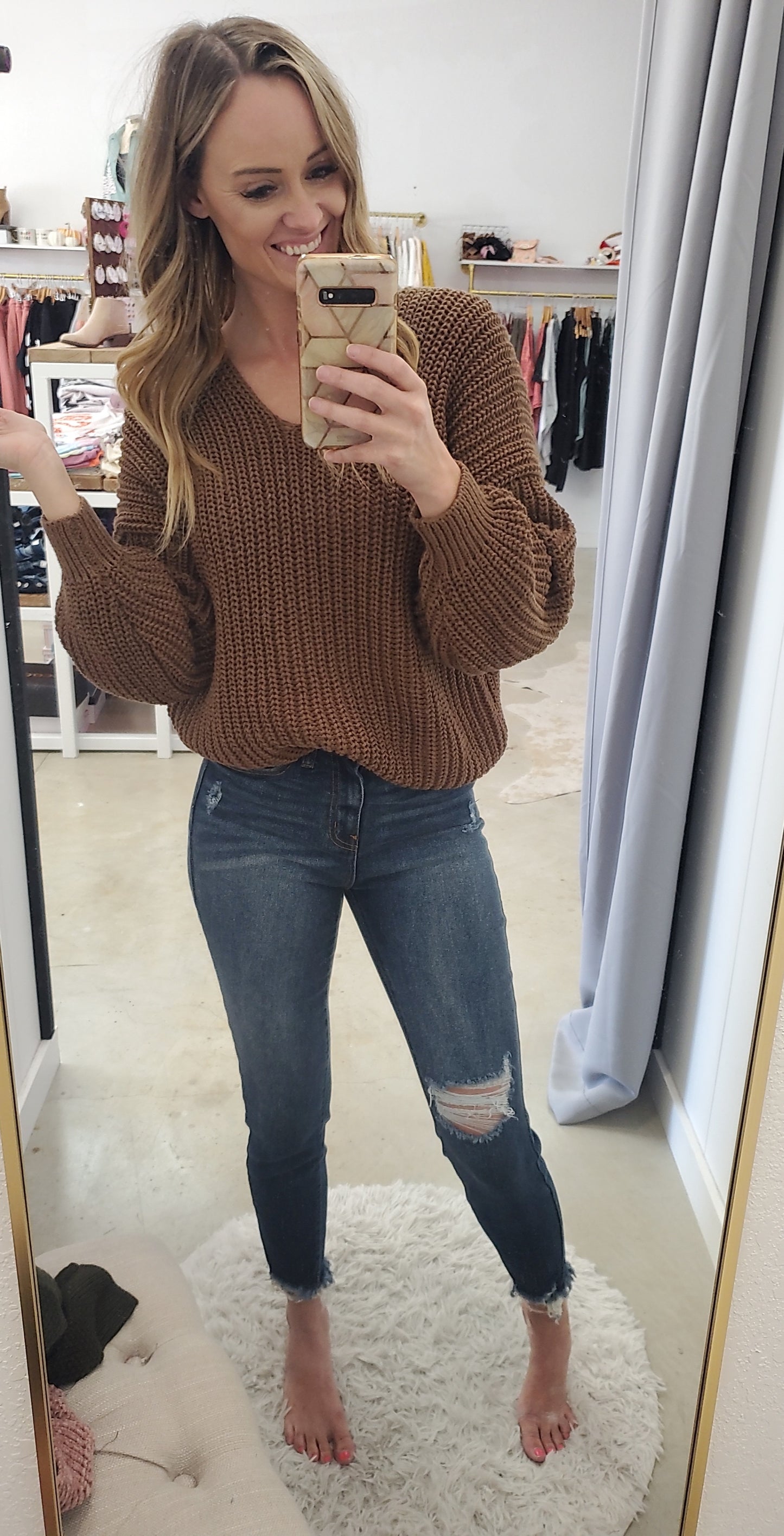 Undercover Sweetness Almond Sweater